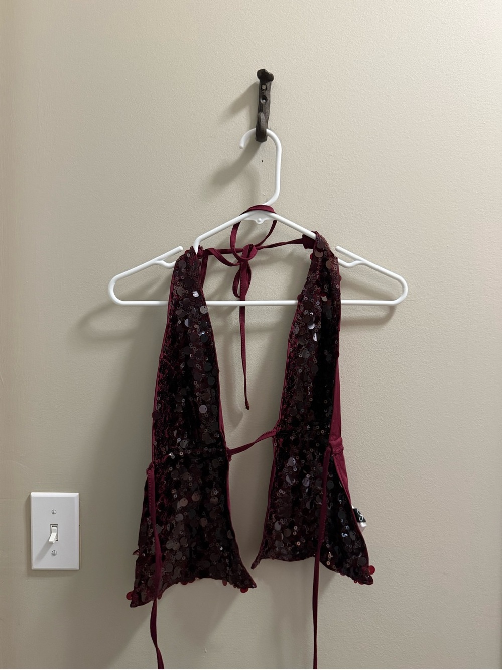 Sequined Windsor Top